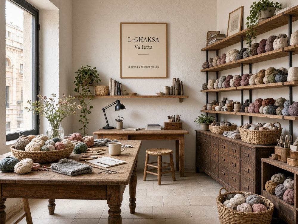 About the Knitting / crochet atelier studio at Studio Misty Summit