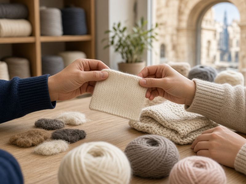 Yarn consult at Studio Misty Summit